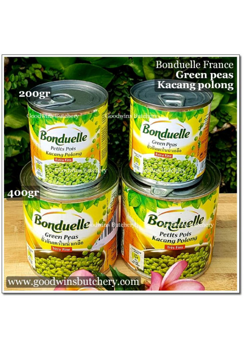 France Bonduelle GREEN PEAS kacang polong hijau 200g